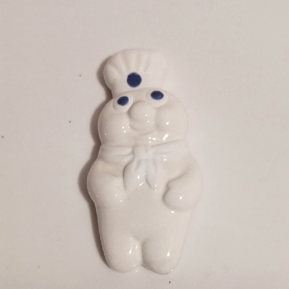 Charming White and Blue Ceramic Chef Figurine - Picture 1 of 5